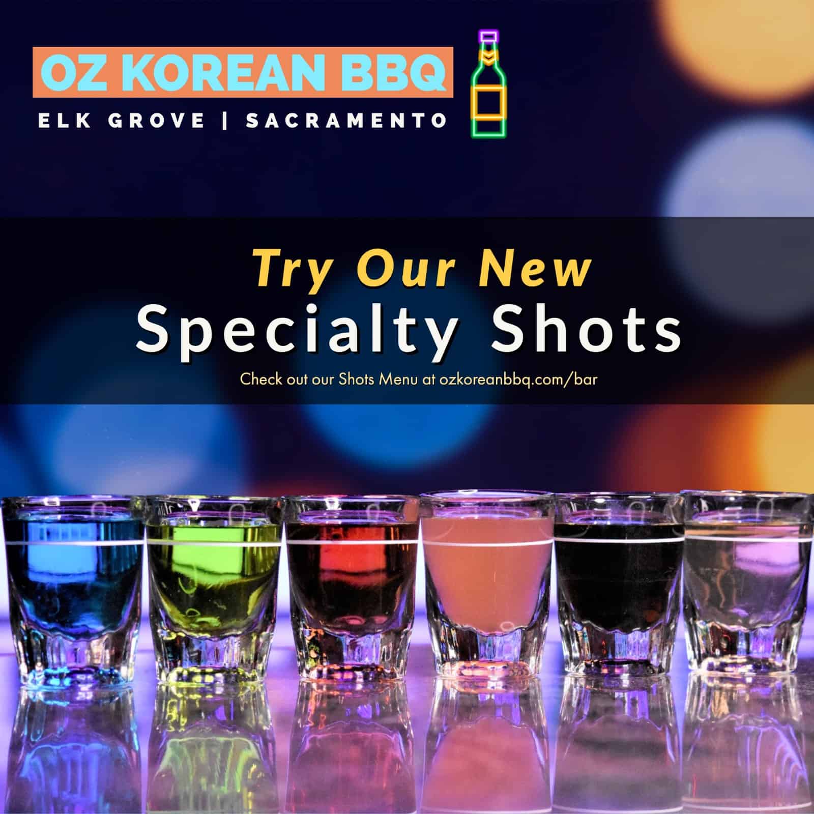 Specialty Shots Menu