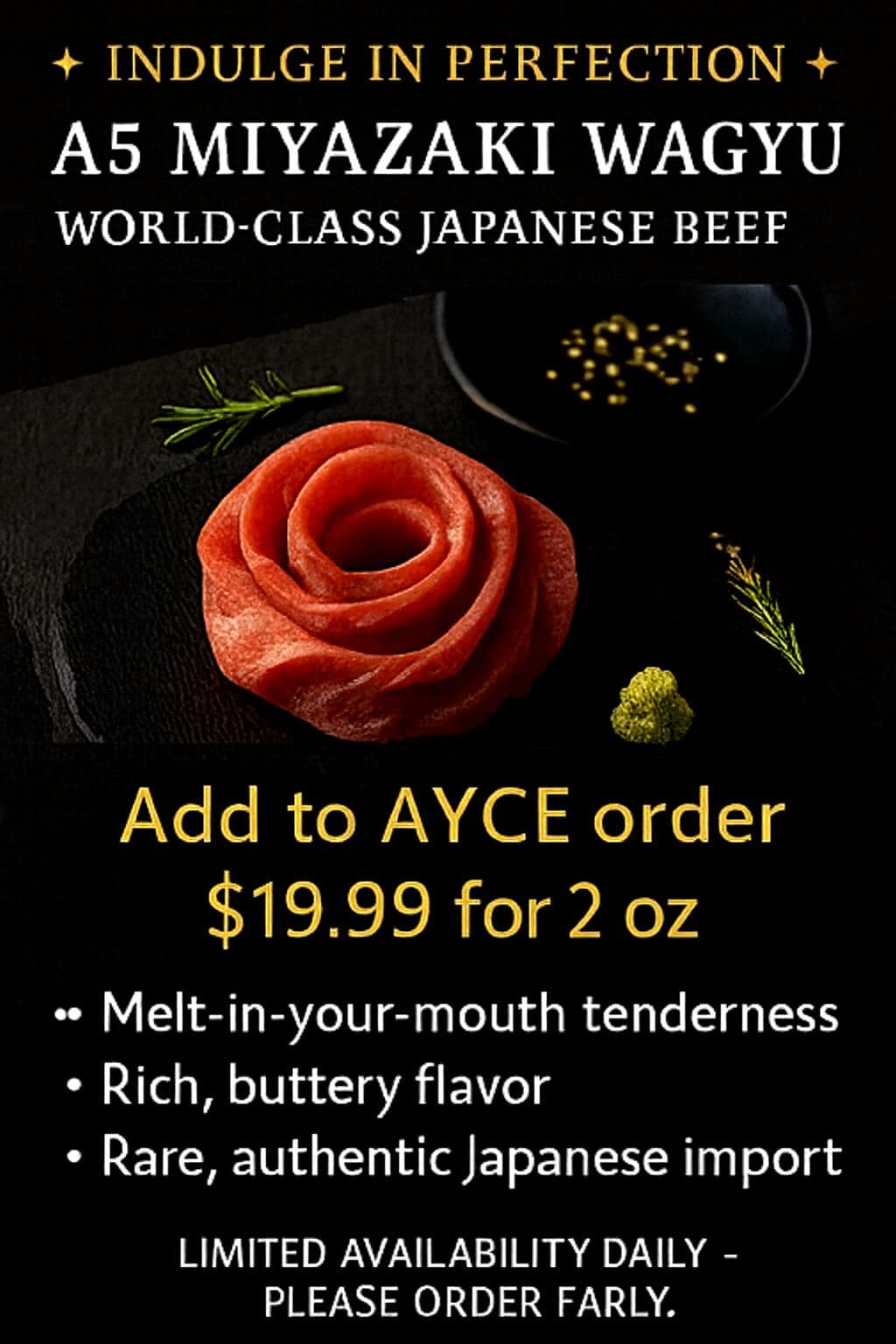 A5 Premium Wagyu